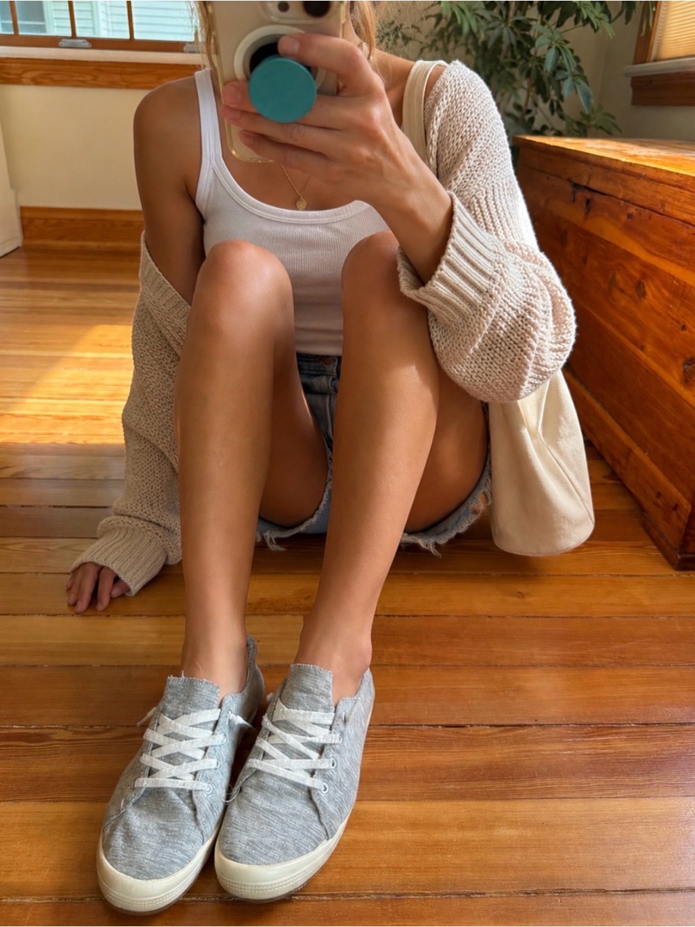 Grey slip on casual shoes from Maurice’s